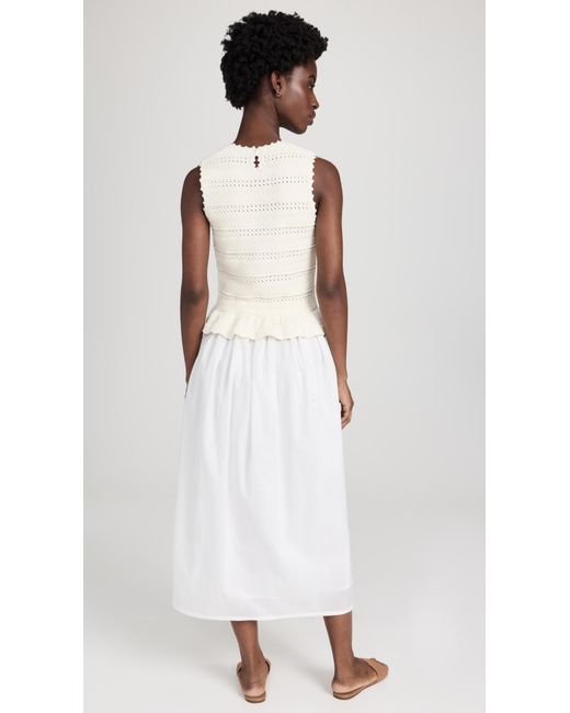 brand: Banjanan White Heather Crochet Dress