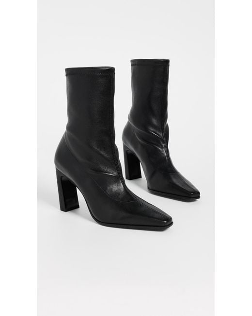 Stuart Weitzman Black Stassi Stretch Booties
