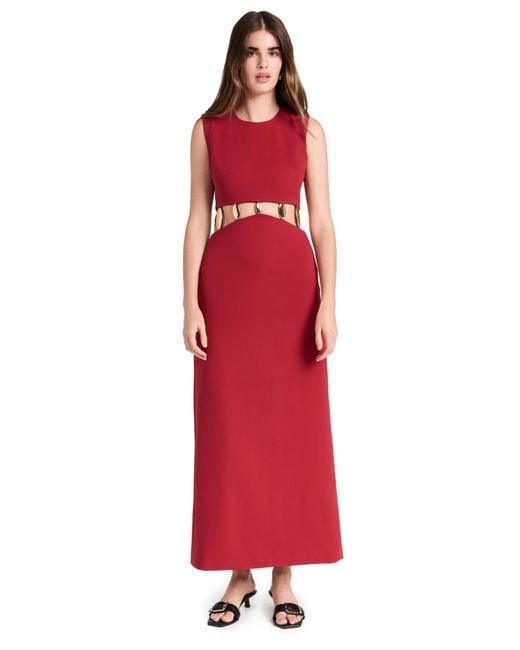 SIMKHAI Red Isadora Gown