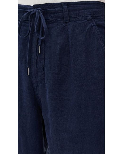 Polo Ralph Lauren Blue Linen Easy Pants for men
