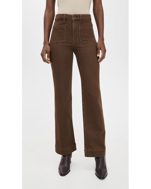 Faherty Brand Brown Stretch Terry Patch Pocket Pants