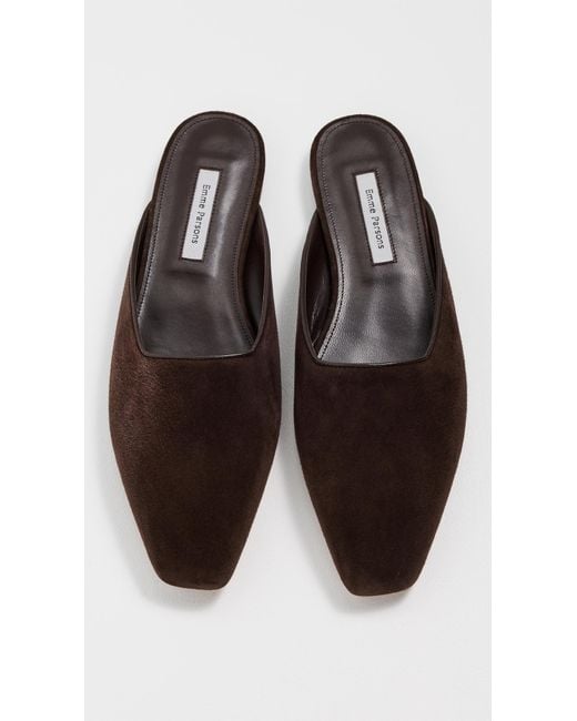 Emme Parsons Black Flat Mules