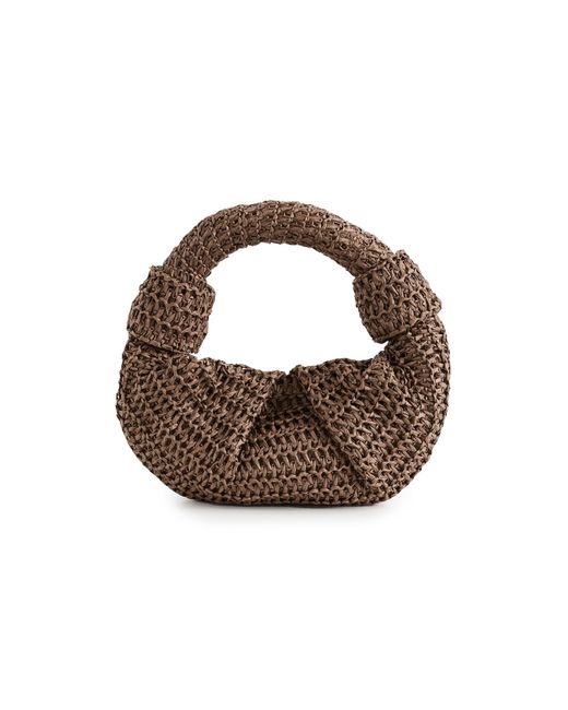 Simon Miller Brown Raffia Lopsy Bag