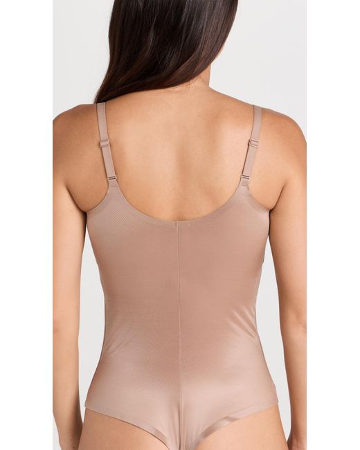 Spanx Pink Shape Invisible Cami Thong Bodysuit