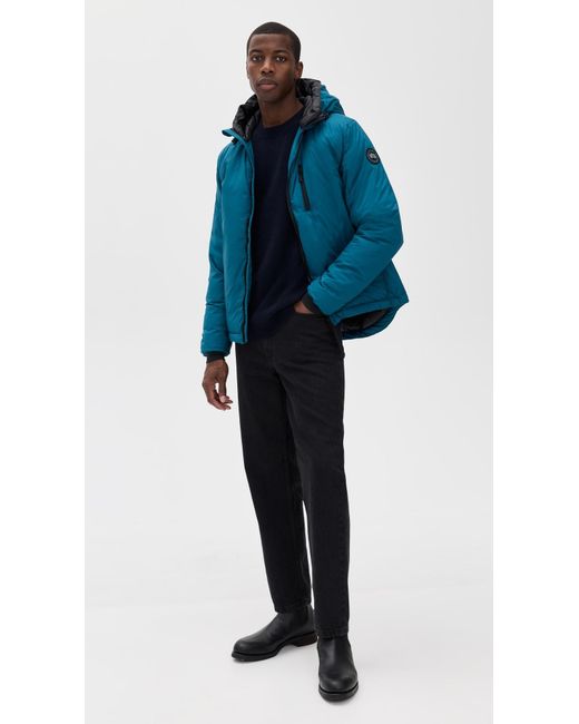 Canada Goose Blue Lodge Disc Hooded Jacket for men