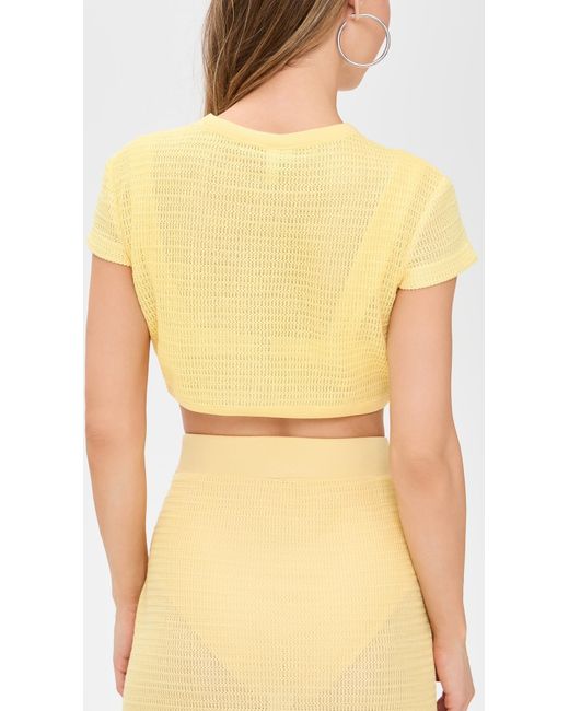 Jonathan Simkhai Yellow Lidie Top
