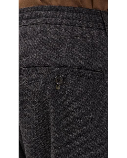 Universal Works Black Pleated Track Pants for men