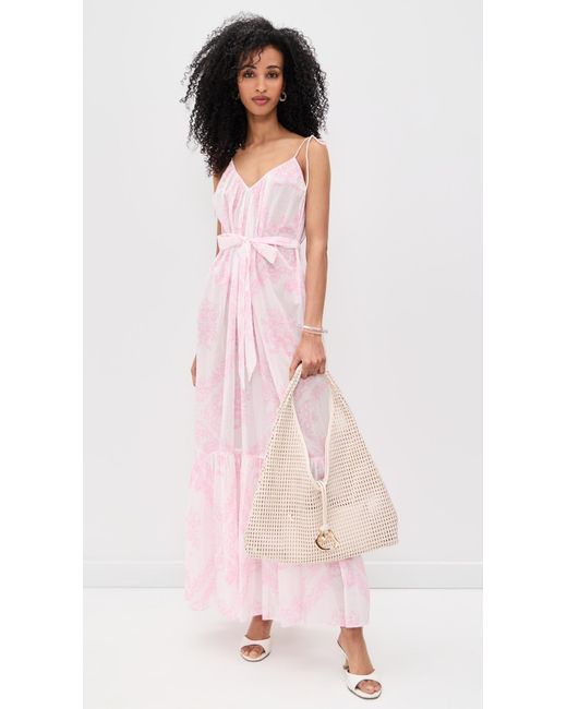 LoveShackFancy Pink Hale Dress