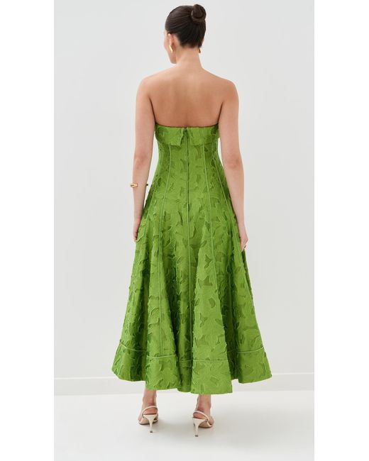 jonathan simkhai green metallic dress V-Neck Mini Dress w/ Tags