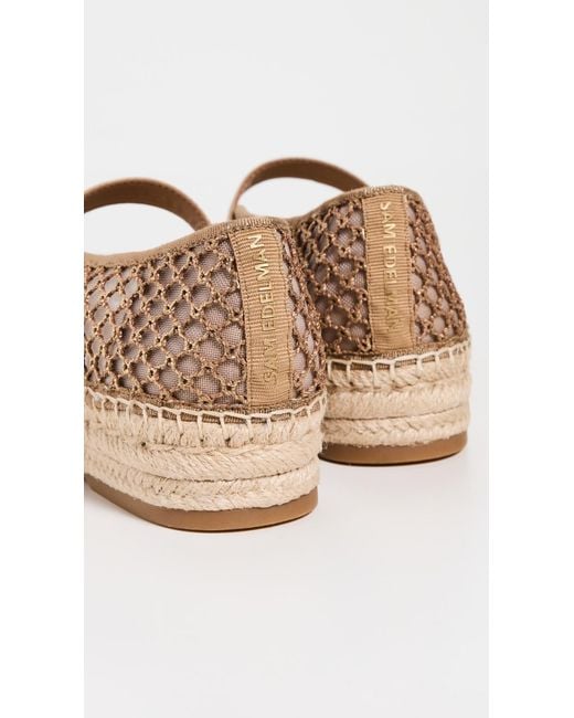 Sam Edelman Mackie Mesh Mary Jane Flat Brushed Gold 10.5 M in