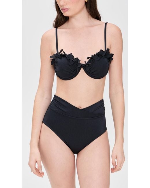 Ancora Black Dendron Bikini Top