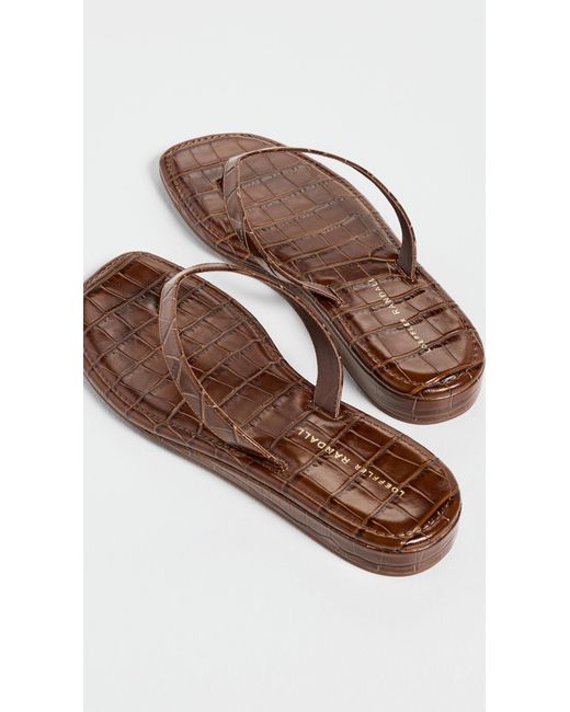 Loeffler Randall Black Lina Elevated Flip Flops