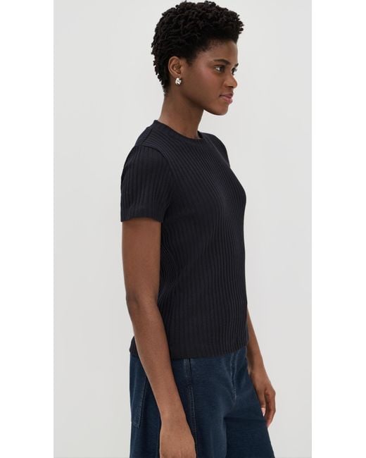 Vince Black Rib Crew Neck