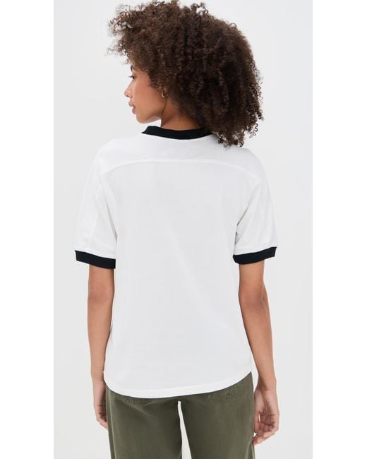 Anine Bing White Jaylin Tee Paris