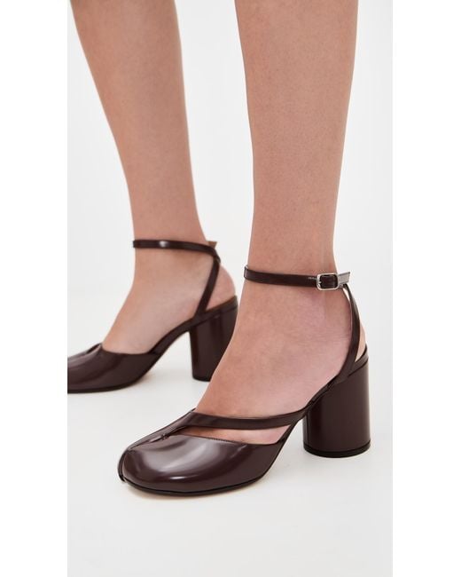 Maison Margiela Black Tabi Sandal Pumps 80Mm