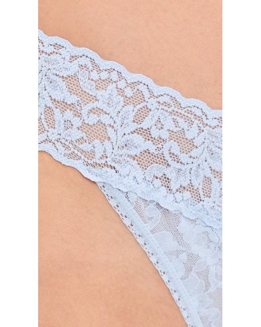 Hanky Panky Blue Original Rise Thong 5 Pack