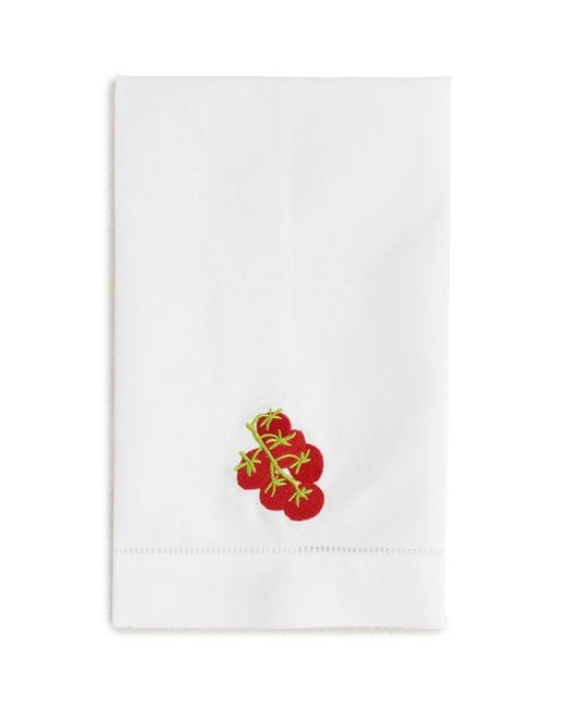 Abode White Tomato Tea Towel