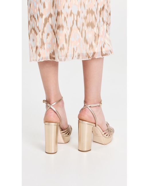 Loeffler Randall Multicolor Rivka Leather Knot Platform Sandals