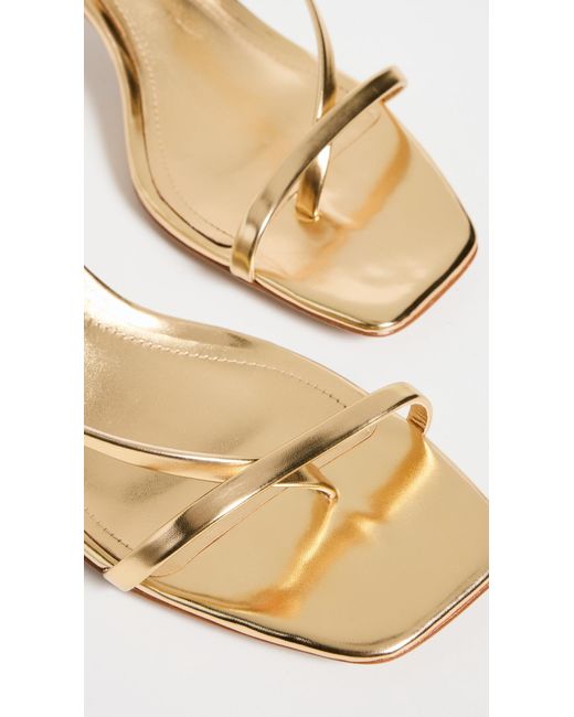 SCHUTZ SHOES Metallic Heloise Sandals 6