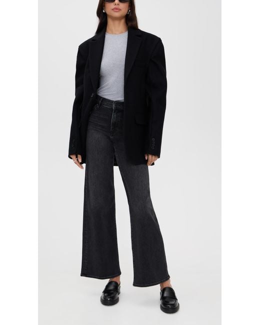 FRAME Black Le Slim Palazzo Jeans