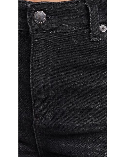 AG Jeans Black Saige Wide Leg Crop Jeans