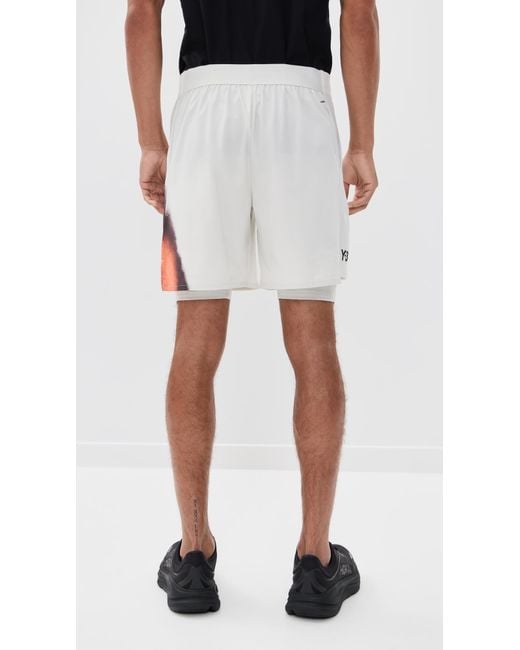 Y-3 Blue Tennis Shorts And Tights Set for men