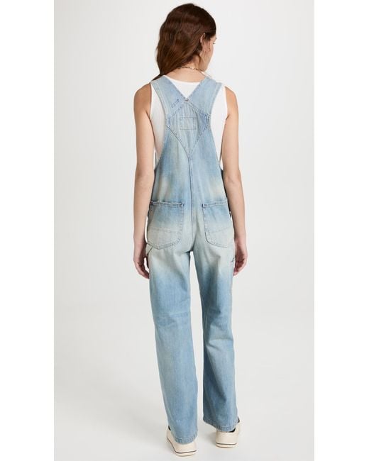R13 Damon Overalls in Blue | Lyst