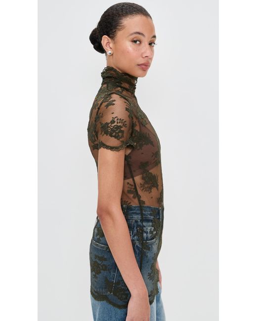 Marques'Almeida Black Lace Tee