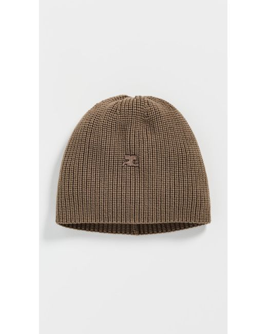 Courreges Natural Ac Light Wool Beanie