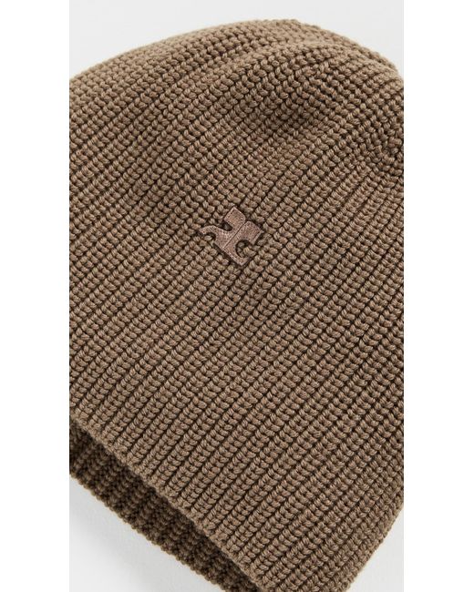 Courreges Natural Ac Light Wool Beanie