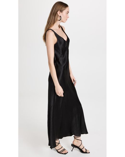 vince v neck maxi slip dress Vince V-Neck Sleeveless Maxi Slip Dress
