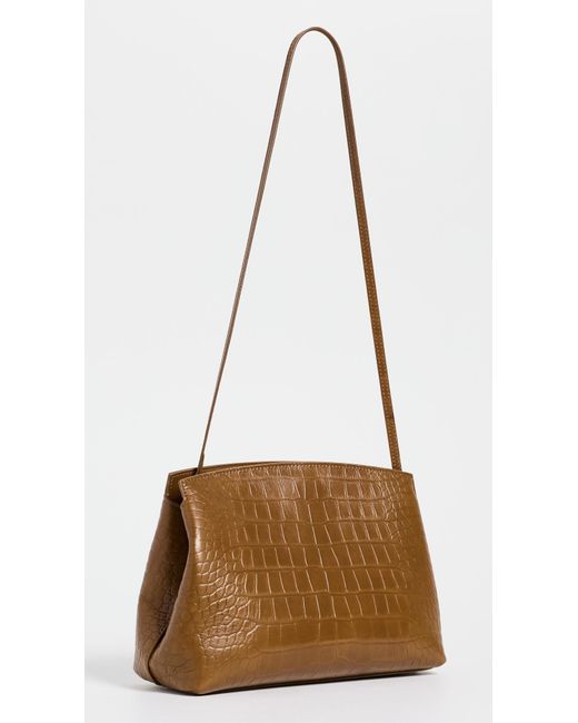 Liffner Brown Pushlock Leather Pouch