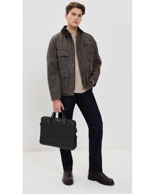 Tumi Black Sycamore Slim Briefcase for men