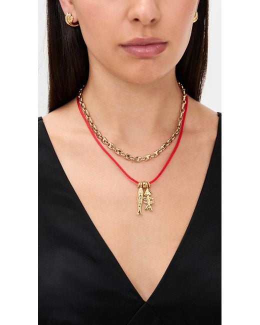 Eliou Multicolor Sardine And Fish Bone Necklace