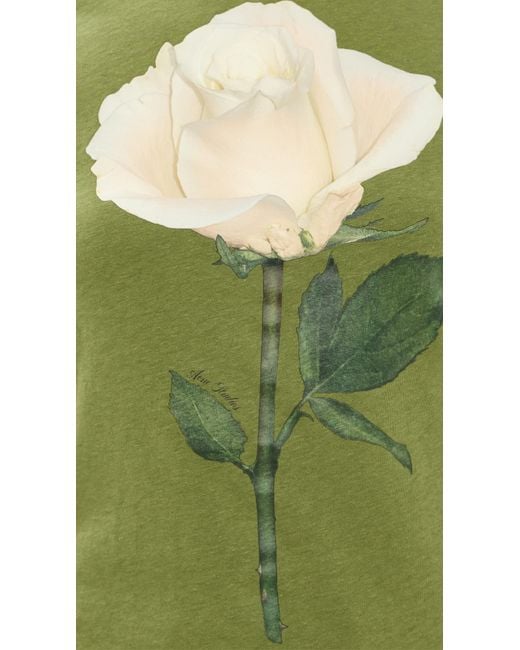 Acne Green Rose Tee