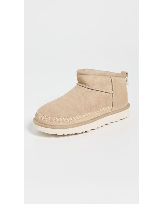 Ugg White W Classic Ultra Mini Biarritz Boots