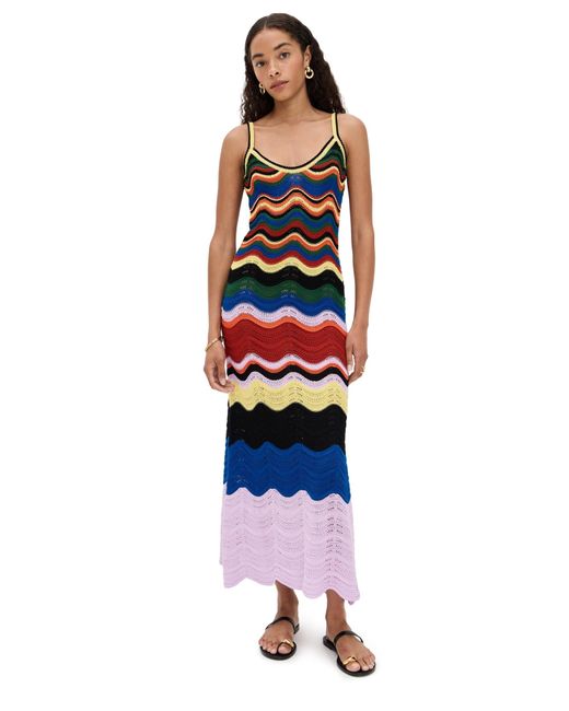 LaDoubleJ Purple Chevron Sundress