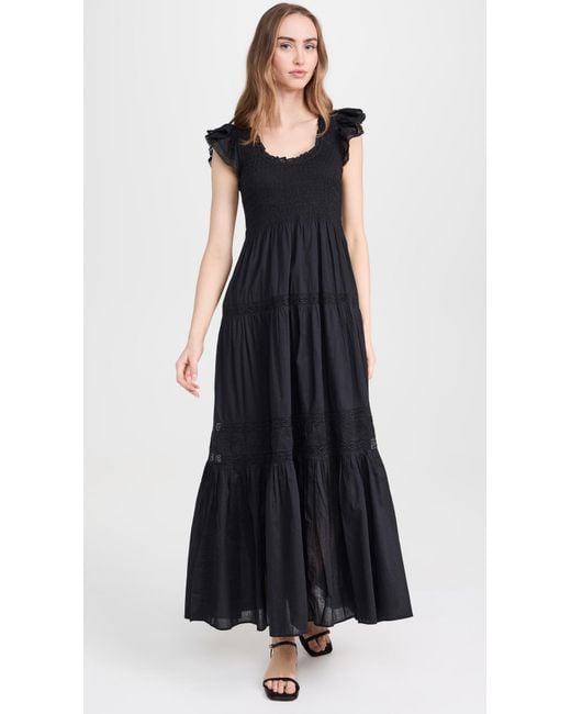 LoveShackFancy Black Chessie Dress