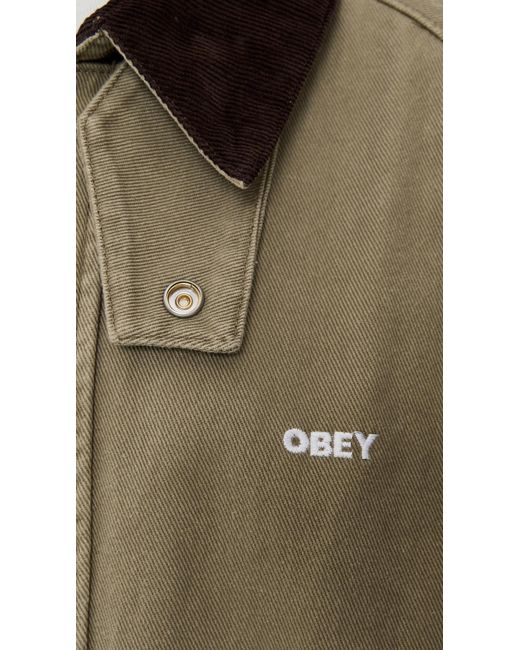 Obey Natural Caden Work Jacket for men