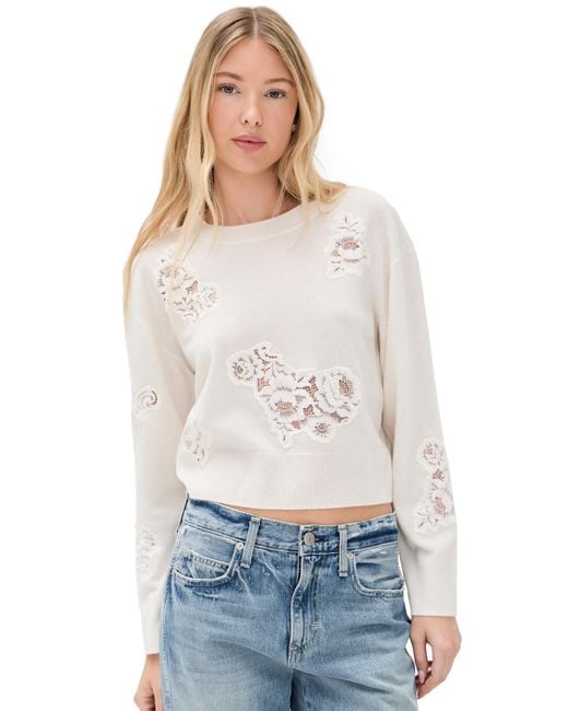 LoveShackFancy White Lazuli Sweater