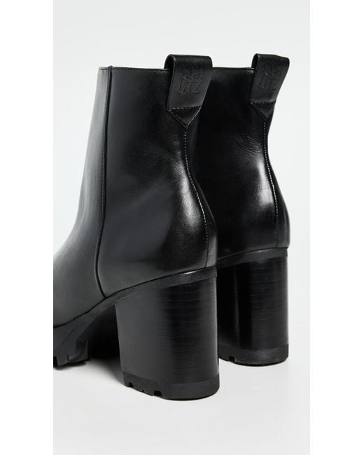 SCHUTZ SHOES Black Platform Booties
