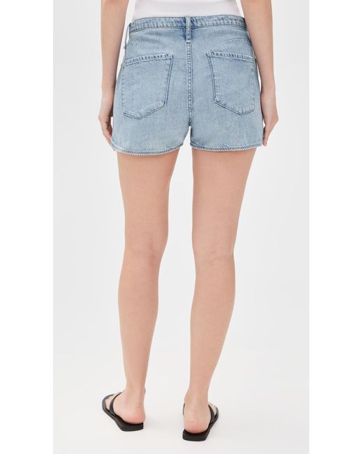 Rag & Bone Blue Ultra Featherweight Nolan Drawstring Shorts