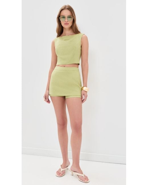 Line & Dot Green Shea Top