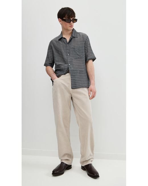 Our Legacy Heusen Shirt Short Sleeve in Black for Men | Lyst