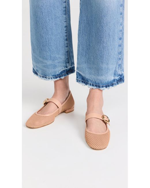 Stuart Weitzman Black Arabella Mary Jane Flats