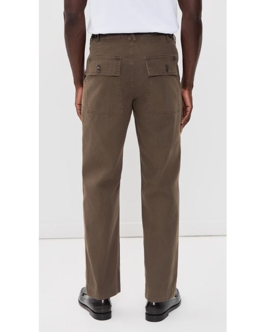 Alex Mill Gray Herringbone Field Pants for men