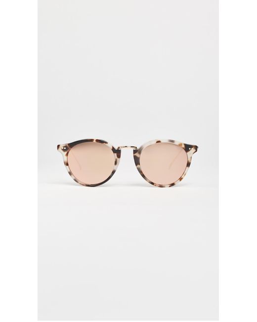 Illesteva Multicolor Portofino Mirrored Sunglasses