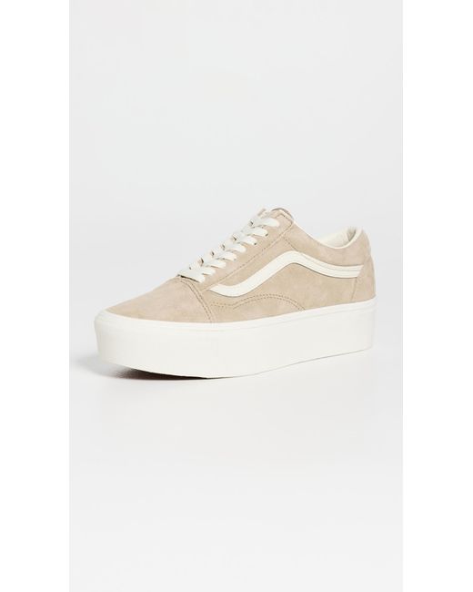 Vans White Old Skool Stackform Sneakers