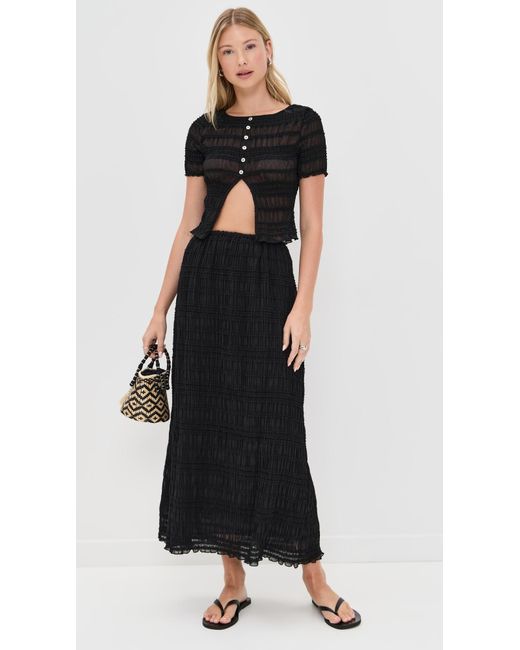 Vrg Grl Black Sofia Top