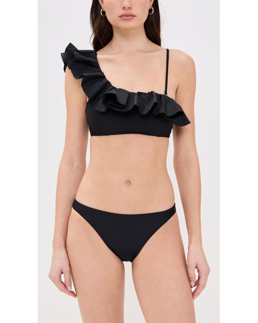 Tanya Taylor Black Sarita Bikini Bottoms